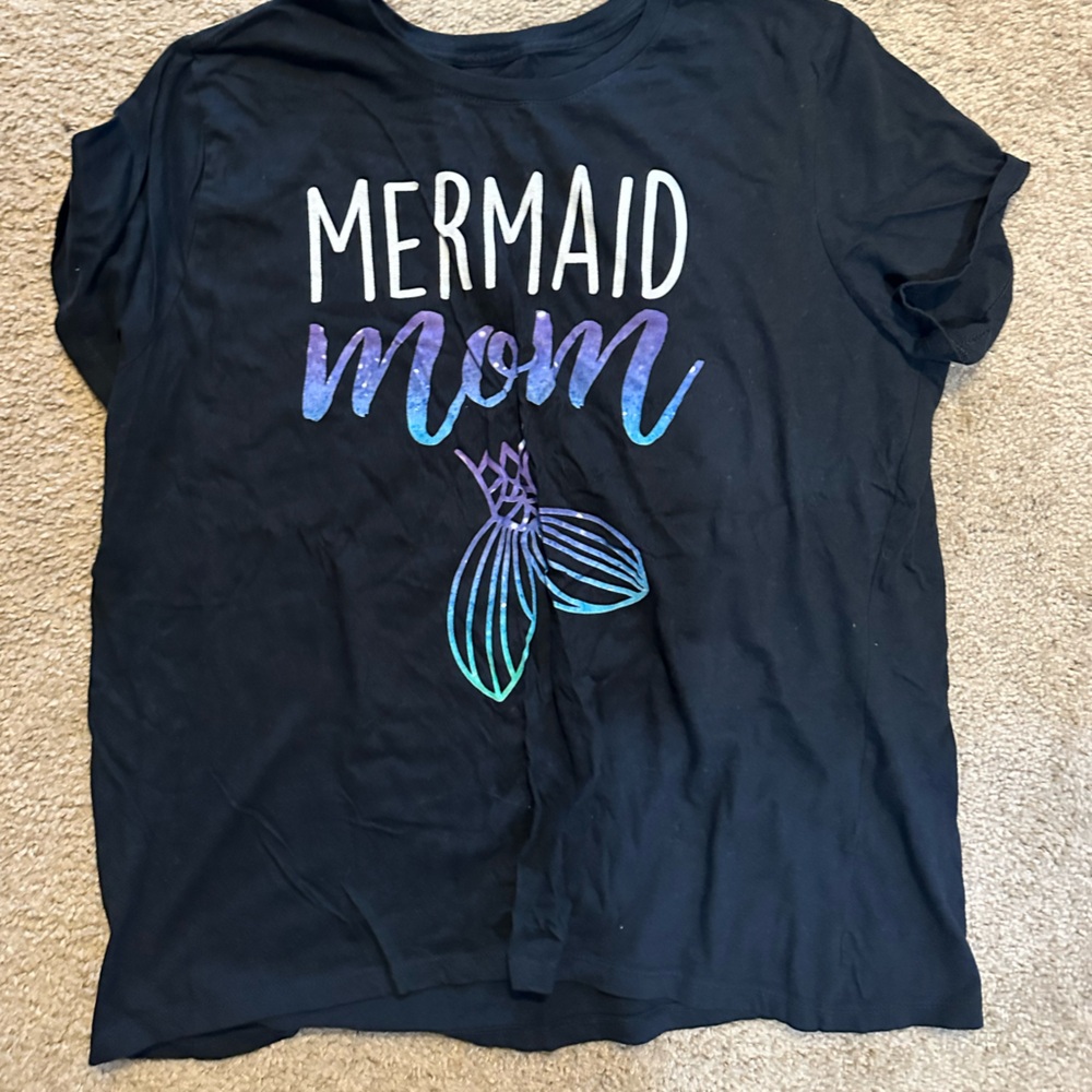 Mermaid mom shirt. Worn 1x.  Excellent condition.  Size XL.